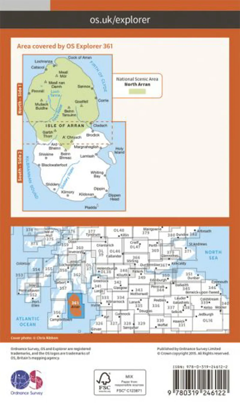 OS Explorer Map 361 - Isle of Arran-1